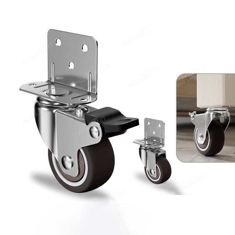 Baby Nursery Trolley - 4 шт. L-образные мебельные ролики, мягкие