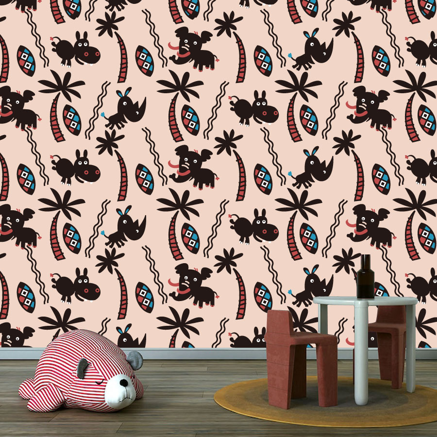 Baby Nursery Peel And Stick Wallpaper - Мультяшные обои на заказ Peel and