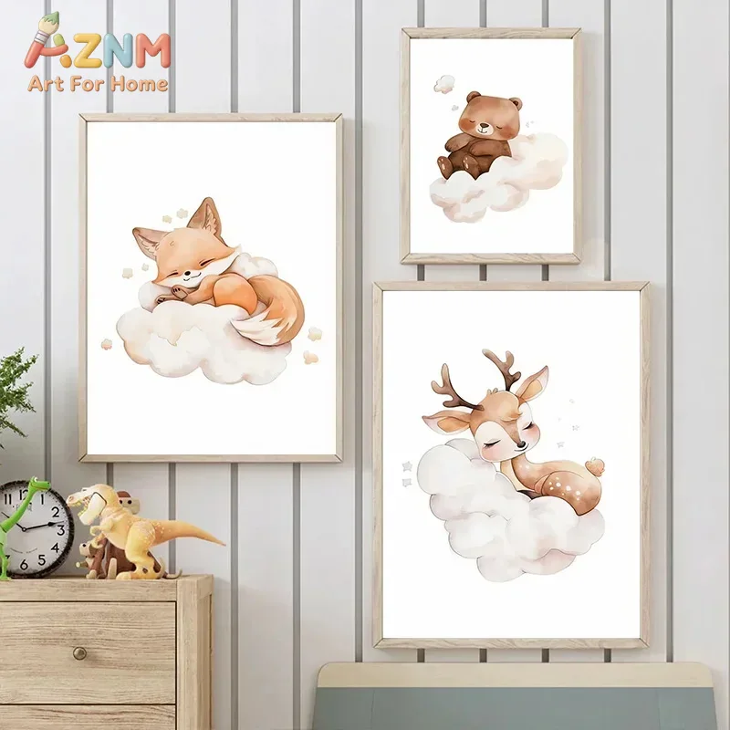 Акварельная картина на холсте  – обзор и цена Baby Nursery Frames