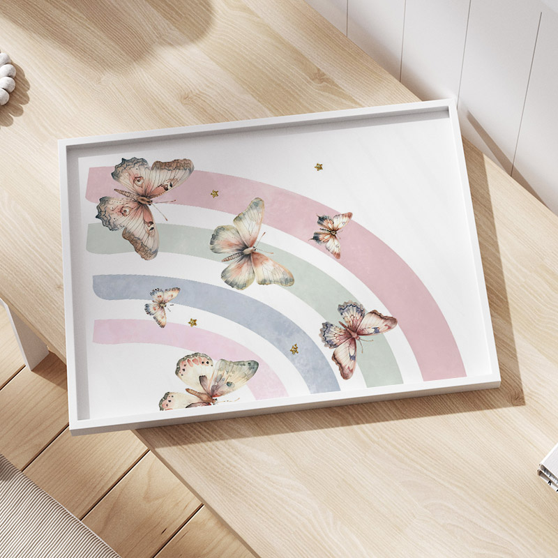 Розовая Радужная Бабочка на за – обзор и цена Baby Nursery Decor Girl